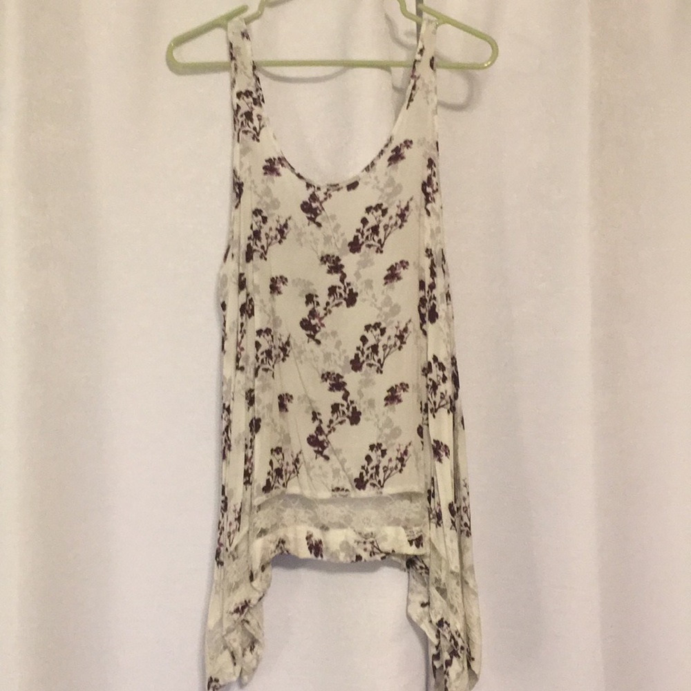 Free people flowy asymmetrical tank